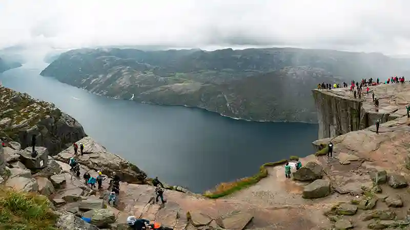 Een iconisch uitzicht van Kristiansand