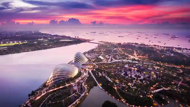 An iconic view of HarbourFront Centre