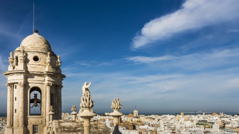 Een iconisch uitzicht van Cádiz
